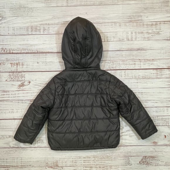 Boys Calvin Klein Puffer Jacket with Removable Hood - Picture 4 of 9